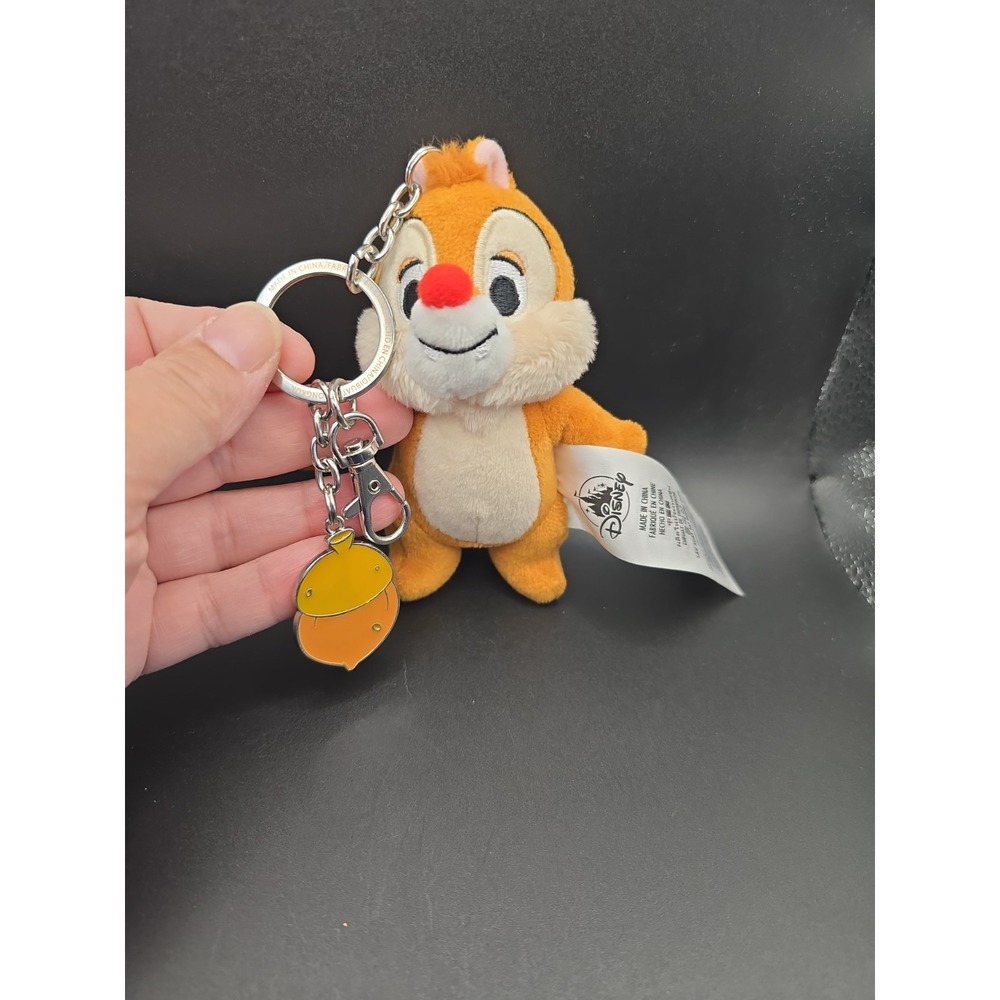 Disney Chip Dale Chipmunk keychain Plush CHIP Acorn